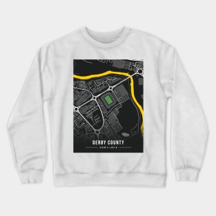 Pride Park Map Design (Black) Crewneck Sweatshirt